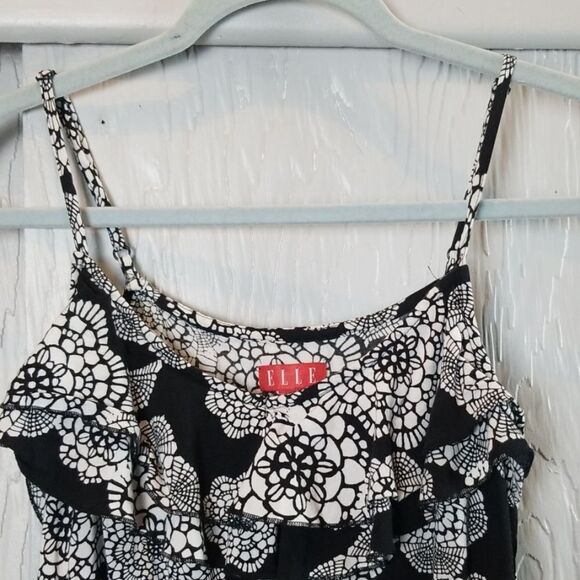 🖤5/$20🖤 ELLE black and white floral mini dress - Picture 3 of 6